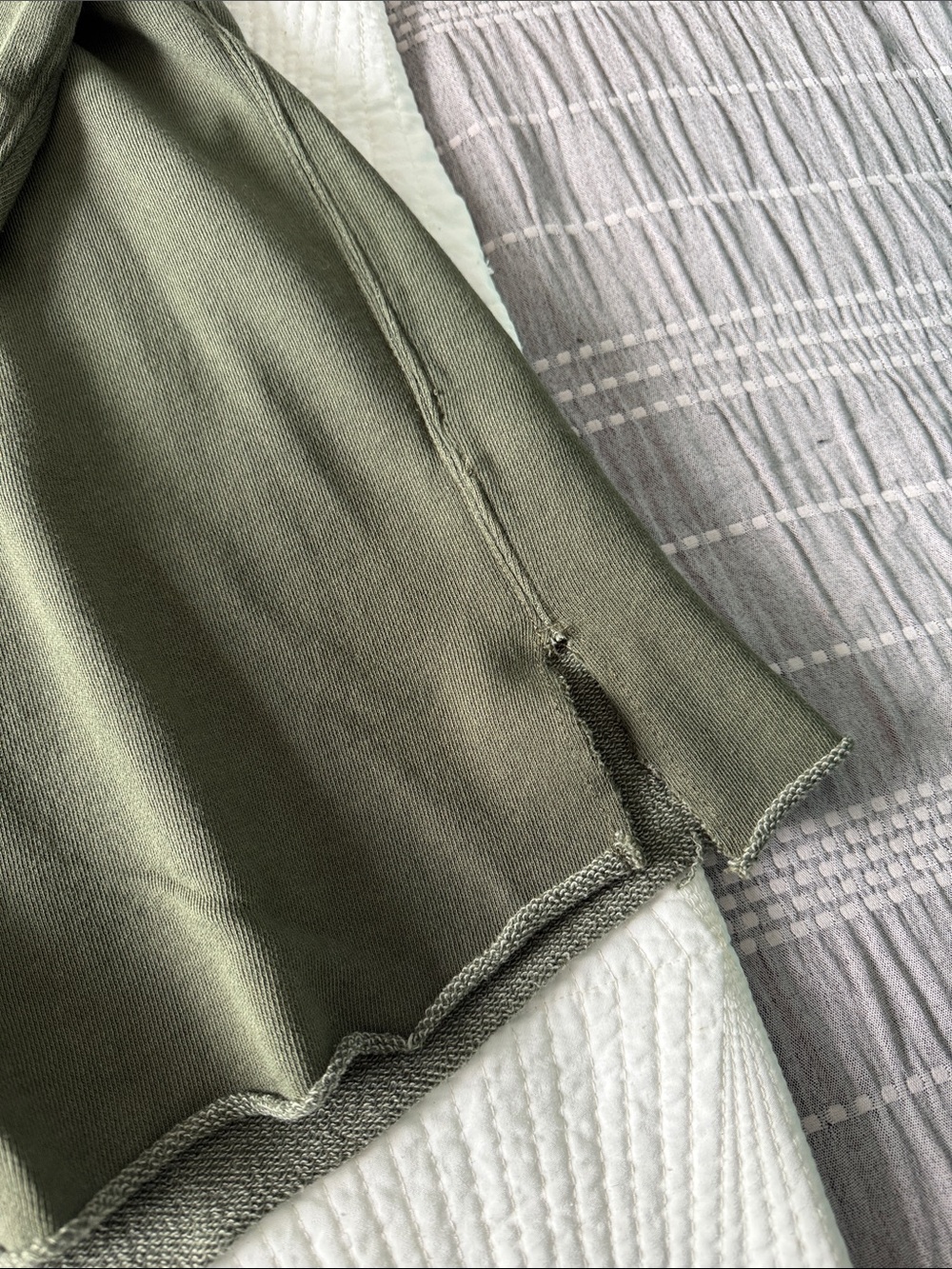 aerie Olive Green Crewneck Sweatshirt - Picture 4 of 6